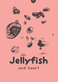 Jellyfish & heart Deep shell pink