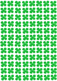 Happy glitter clover(white)