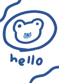 blue simple bear