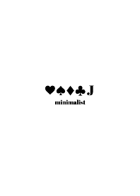minimalist ～tramp～ white x black