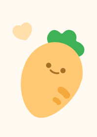 ゆるかわにんじん [シンプル][オレンジ]