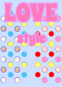 LOVE style ( 水玉模様 )