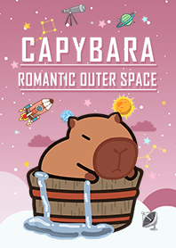 水豚溫泉/浩瀚星空/浪漫漸層/紅色2