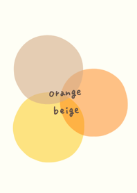simple orange beige theme
