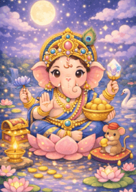 Ganesha god of wealth prosperity. (3_21)