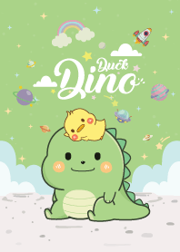 Dino&Duck Love Galaxy Light Green