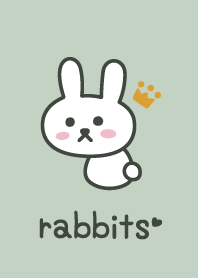Rabbits*green*Crown