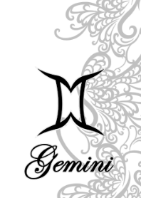 Gemini Line Art 1 White 2022