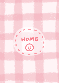 Crayon cute plaid pattern (pink)