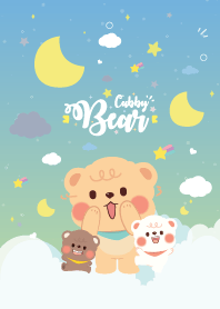 Cubby Bear Love Moon Sky Cute