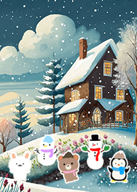 可愛い北欧風着せかえ(Winter-1010)