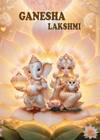 Ganesha,Lakshmi = wealth