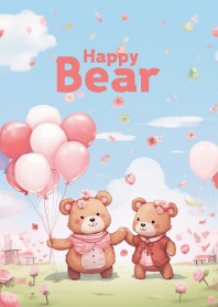 Happy bear couple