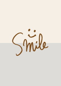 Simple smile Beige and Grayish16