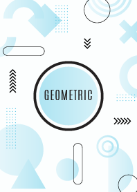 Geometric Gradient Blue