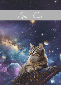 white 宇宙の猫