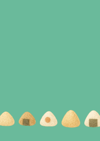 onigiri02 on blue green