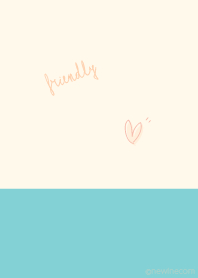 Friendly turquoise pink