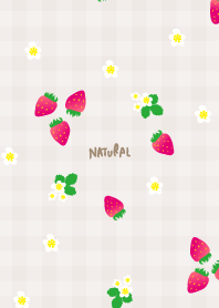 Strawberry plaid pattern21 from Japan