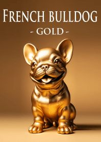 金運の上がる黄金のフレンチブルドッグ