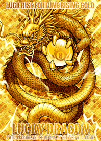 Rising gold Lucky dragon 8