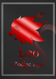 Zodiac signs -Leo4 Red-