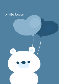 White blue bear