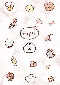 Loose cat and marble pinkbrown09_2