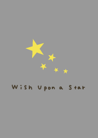 Wish Upon a Star. Grey and Stars.