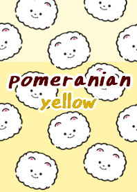 pomeranian dog theme6 yellow