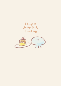 Simple jellyfish pudding beige.