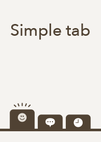 Simple tab(brown)