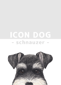ICON DOG - schnauzer - GRAY/03