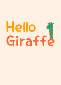 Hello Giraffe orange 12