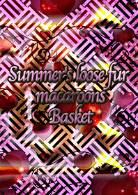 Summer's loose fur macaroons Basket