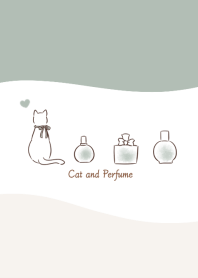 Cat and Perfume -smoky green- wave