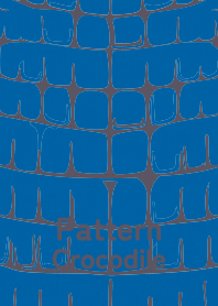 Pattern Crocodile Cyan blue