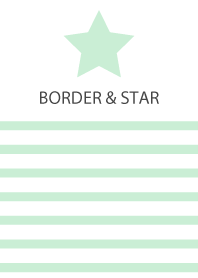 BORDER & STAR -mintgreen-