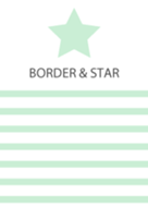 BORDER & STAR -mintgreen-