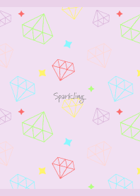 Sparkling Diamonds4 light purple JP