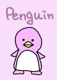 ゆるペンギン(ピンク)