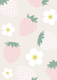 White strawberry/beige
