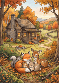 stampAI-autumn forest-102zRx
