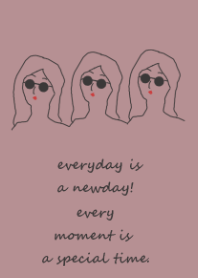 everyday is a newday (#black pinkbeige)