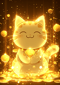 ⭐️財源廣進金幣招財貓❤️