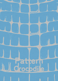 Pattern Crocodile Chalk blue