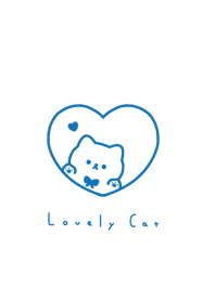 ลูกแมวและหัวใจ / blue white