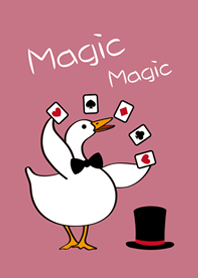 來變魔術鴨！(玫瑰霧粉)