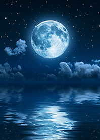 満月と癒しの海