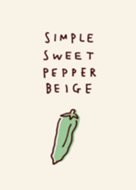 Simple sweet pepper beige